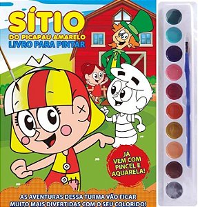 Livro Sítio de Picapau Amarelo - Livro para pintar com aq...