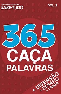 Livro Almanaque passatempos sabe-tudo - 365 caça-palavras...