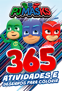 Livro PJ Masks Livro 365 Atividades e Desenhos para Color...
