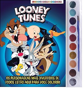 Livro Looney Tunes - Livro para pintar com aquarela
