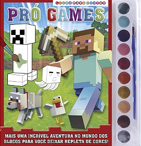 Livro Pró-games - Livro para pintar com aquarela