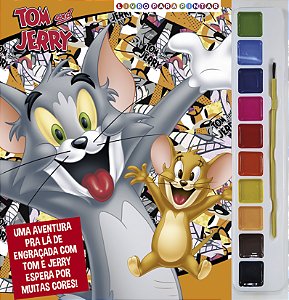 Livro Tom e Jerry Livro para pintar com aquarela
