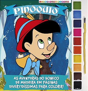 Livro Pinóquio - Livro para Pintar com Aquarela