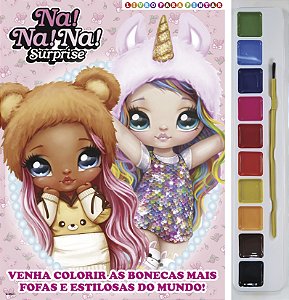 Livro Na! Na! Na! - Surprise Livro para Pintar com Aquare...
