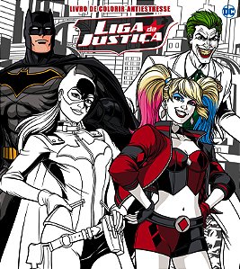Livro Liga da Justiça - Livro para Colorir Antiestresse