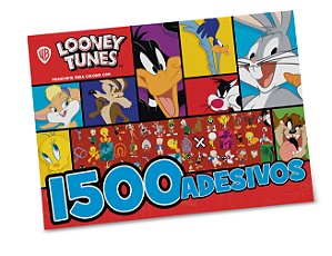 Livro Looney Tunes Prancheta para Colorir com 1500 Adesiv...