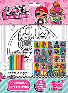 Livro L.O.L. Surprise - Colorindo com Adesivos