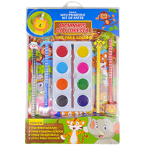 Livro Meu Primeiro Kit de Artes - Bichinhos da Floresta