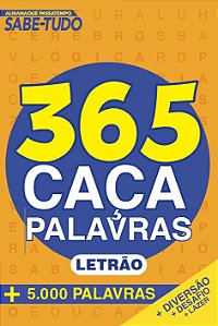 Livro Almanaque Passatempos Sabe-Tudo 365 Caça-Palavras -...