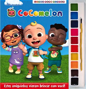 Livro Cocomelon - Livro para Pintar com Aquarela