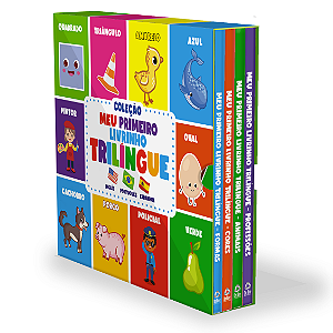 Livro Coleção meu Primeiro Livrinho Trilíngue - Box com 4...