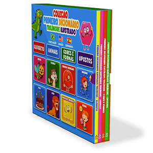 Livro Coleção Primeiro Dicionário Trilíngue Ilustrado - B...