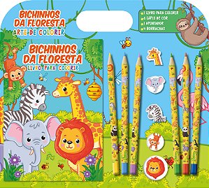 Livro Arte de colorir - Bichinhos da floresta