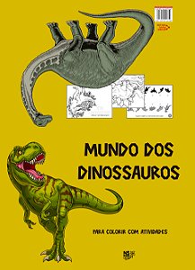 Livro Mundo dos dinossauros – para colorir com atividades