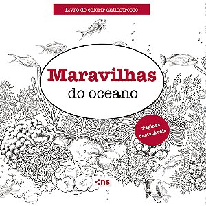 Livro Maravilhas do oceano - Livro de colorir antiestress...