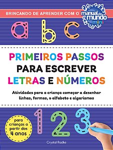 Livro Primeiros passos para escrever letras e números