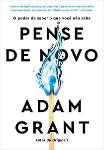 Livro Pense de novo: O poder de saber o que você não sabe