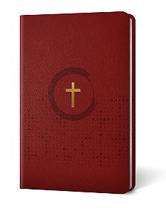 Livro Bíblia NVI Slim Vinho Cruz