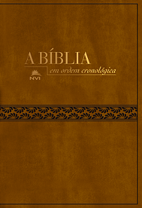 Livro Bíblia NVI em ordem cronológica: Capa marrom