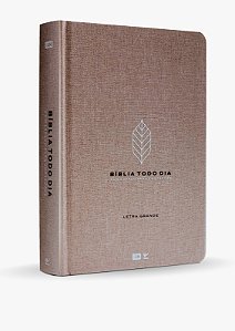 Livro Bíblia Todo Dia Letra Grande: Capa Tecido