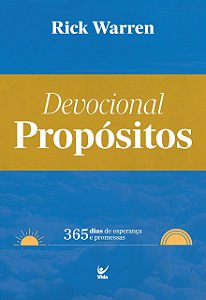 Livro Devocional propósitos: 365 dias de esperança e prom...