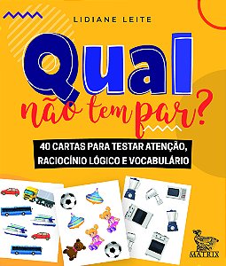 Livro Qual não tem par?: 40 cartas para testar atenção, r...