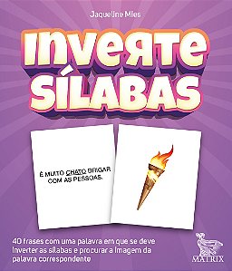 Livro Inverte sílabas: 40 frases com uma palavra em que s...