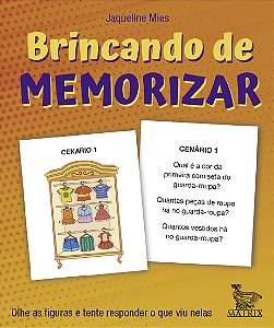 Livro Brincando de memorizar: Olhe as figuras e tente res...