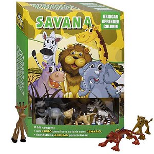 Livro Brincar-aprender-colorir II: Savana