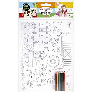 Livro Livro-pôster para Colorir: Fazenda
