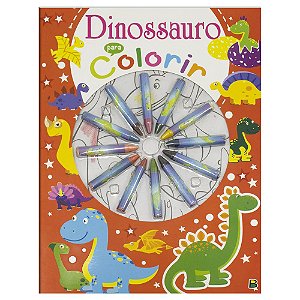 Livro Cores em Ação! Dinossauro para Colorir: Cores em Aç...