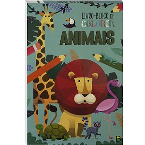 Livro Livro-BLOCO de Colorir: Animais