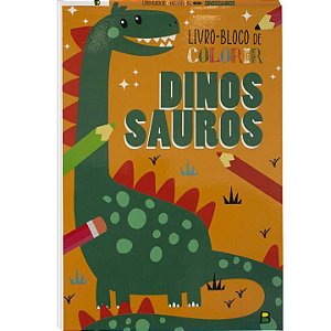 Livro Livro-BLOCO de Colorir: Dinossauros