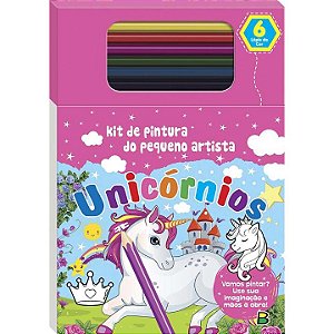 Livro Kit de Pintura do Pequeno Artista: Unicórnios