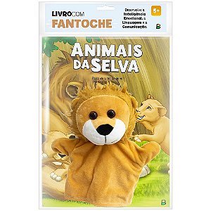 Livro Livro com Fantoche: Animais da Selva