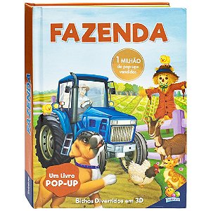 Livro Bichos Divertidos em 3D: Na Fazenda