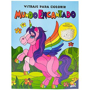 Livro Vitrais para colorir - Mundo encantado