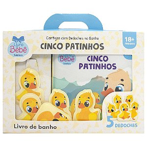 Livro Cantigas com Dedoches no Banho: Cinco Patinhos