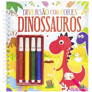 Livro Diversão com Cores: Dinossauros