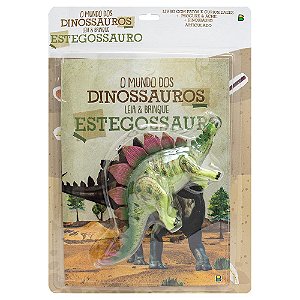 Livro O mundo dos dinossauros - Leia & Brinque - Estegoss...
