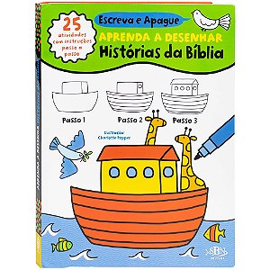 Livro Aprenda a desenhar - Histórias da Bíblia