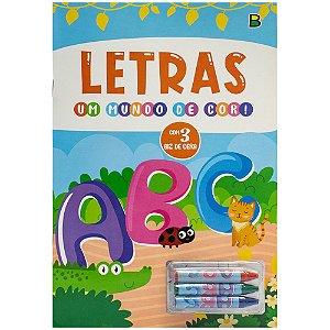 Livro Um mundo de cor! Letras