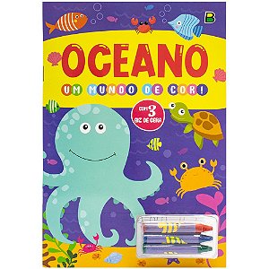 Livro Um mundo de cor! Oceano