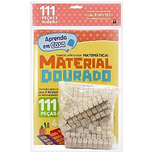 Livro Aprenda em Casa Livro-Kit Material Dourado MAD