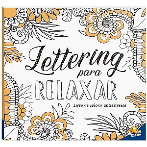 Livro Livro de colorir antiestresse - Lettering para rela...