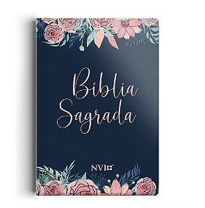 Livro Bíblia Nvi Grande Novo Testamento - Capa Especial - Rosas