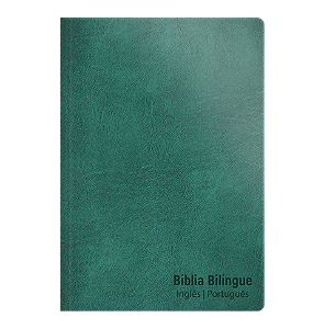 Livro Bíblia Nvt Bilíngue - Luxo - Esmeralda