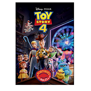 Livro Disney - Bilíngue - Toy Story 4 - (Capa almofadada)