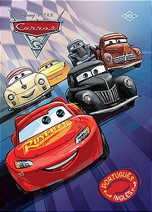 Livro Disney - Bilíngue - Carros 3 - (Capa almofadada)