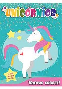 Livro Vamos colorir - Unicórnios